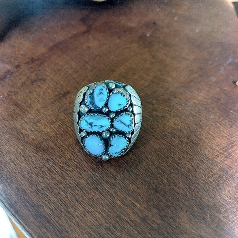 Navajo Turquoise Sterling Silver Ring